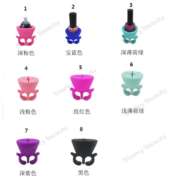 fashion Wearable silicone Nail Polish holder Yueqing Starky Beauty
