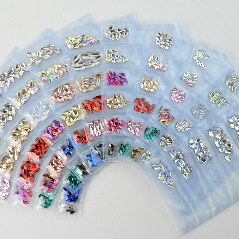6 small bag x rhinestone set