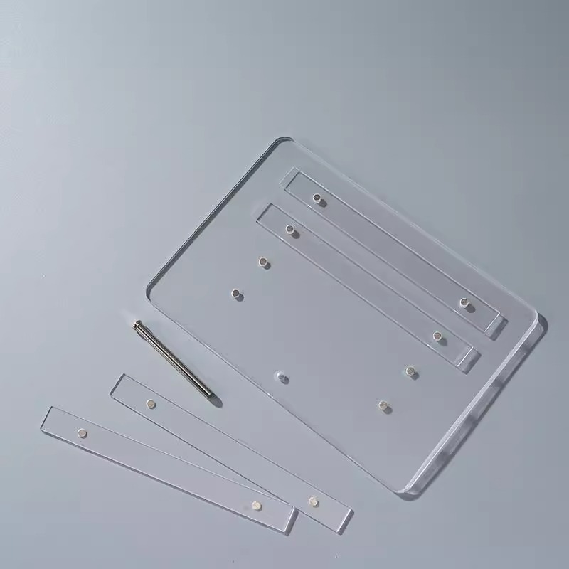nail color board acrylic high transparent display board special magnetic strip blank color board