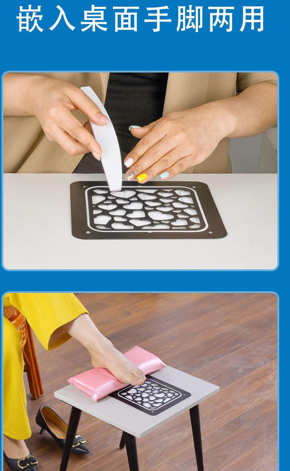new embedded nail art vacuum cleaner with brushless motor and high-power nail grinding dust machine