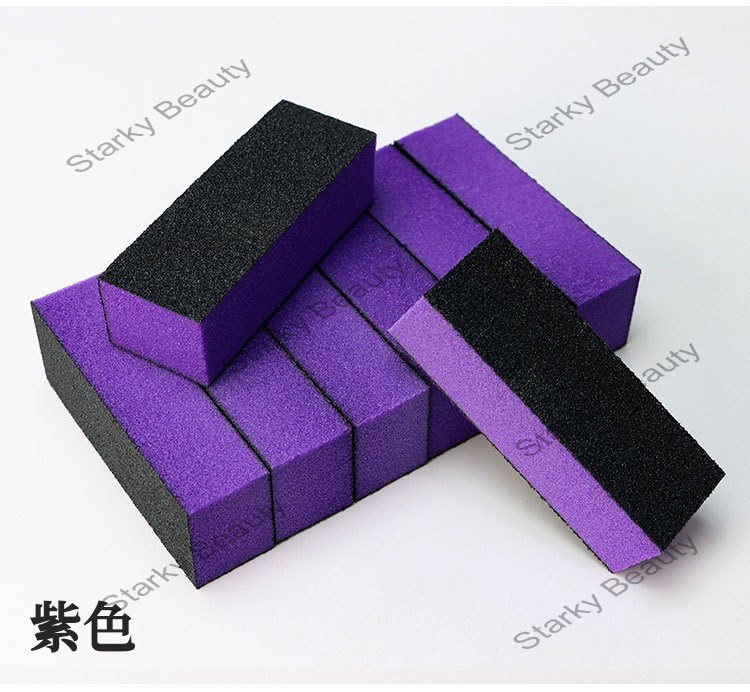 Black polished and shaped sponge Buffer Block