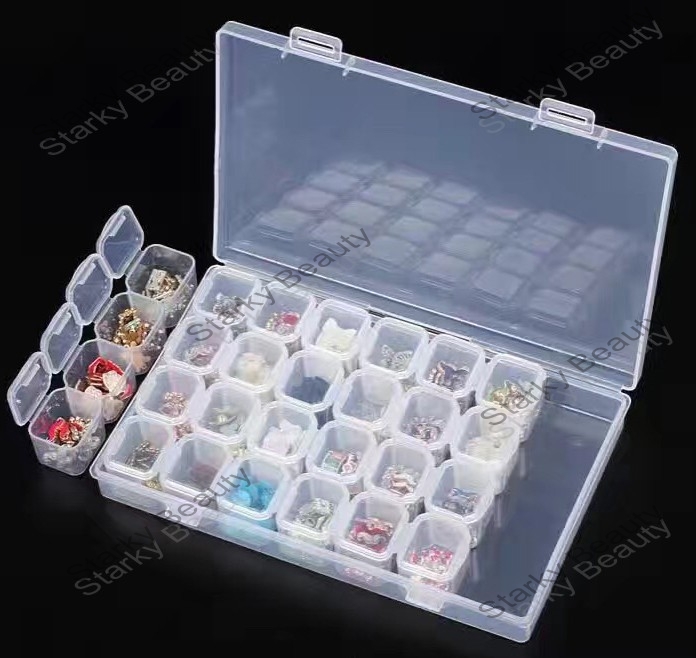 28 grid nail decoration box set