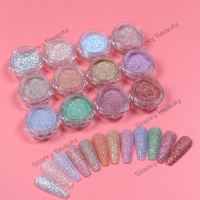 Colorful fantasy fairy powdered sugar