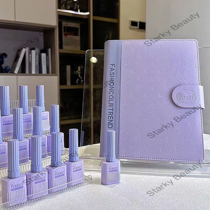 PU Nail Colors Display Board DIY Simple Album Storage Book