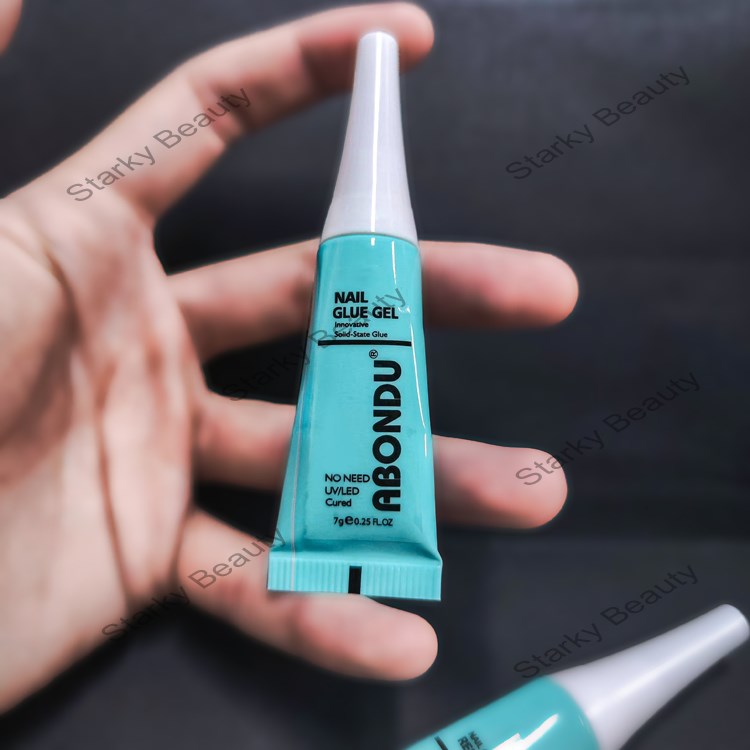 Quick Drying Solid Nail Glue With Remover Set for Press on Nails Tips No Need for UV Lamp
