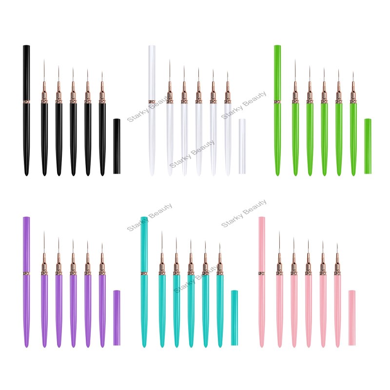 nail art pen set tools, flower and color drawing line drawing pen, needle and tube line drawing pen