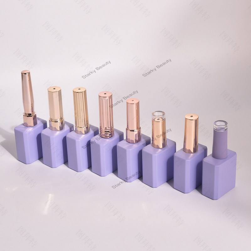 20ml white purple empty armor gel bottle can be customized