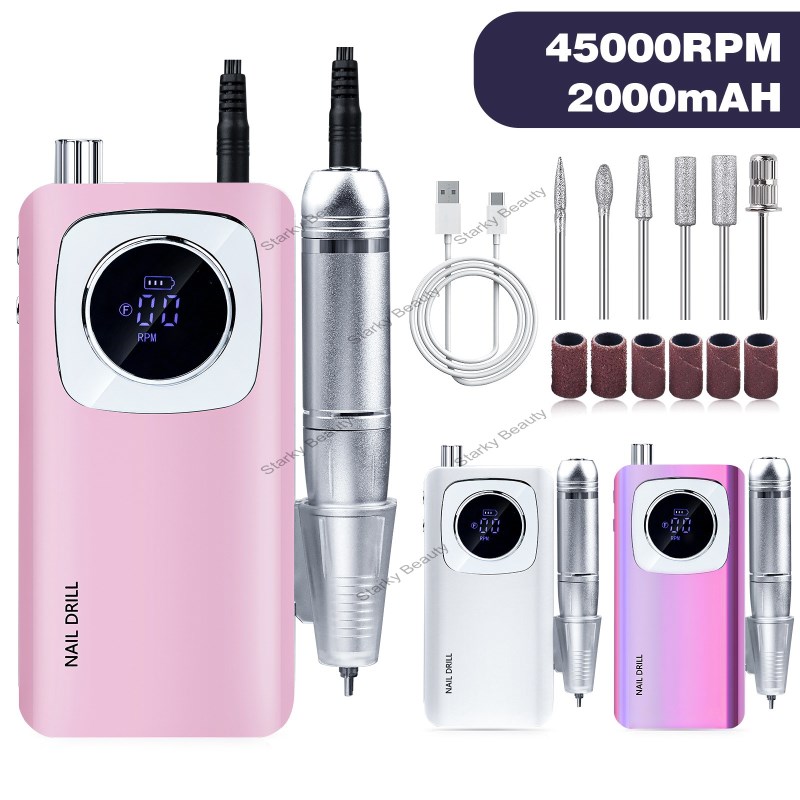 New professional nail removal and polishing machine with 45000 RPM power storage