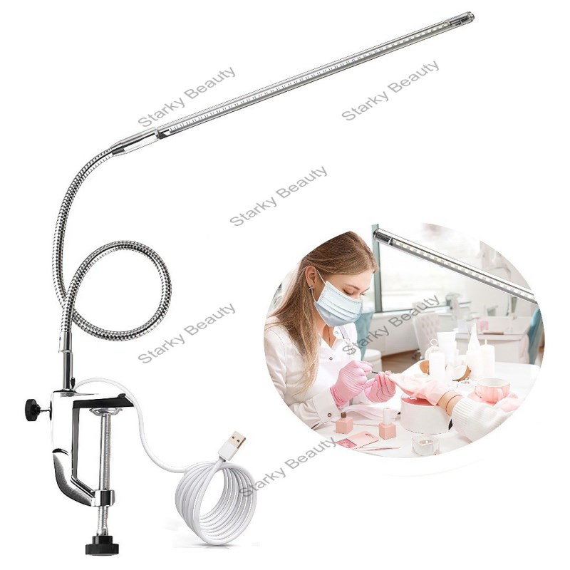 LED Desk Lamp Bedhead Advanced Clip Lamp Beauty Nail Art Embroidery Eyelash Clip Makeup Light