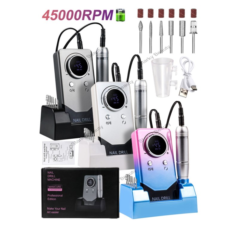 Electric Nail Polish Tool Nail Polish Machine High Speed Adjustable Battery Nail Polish