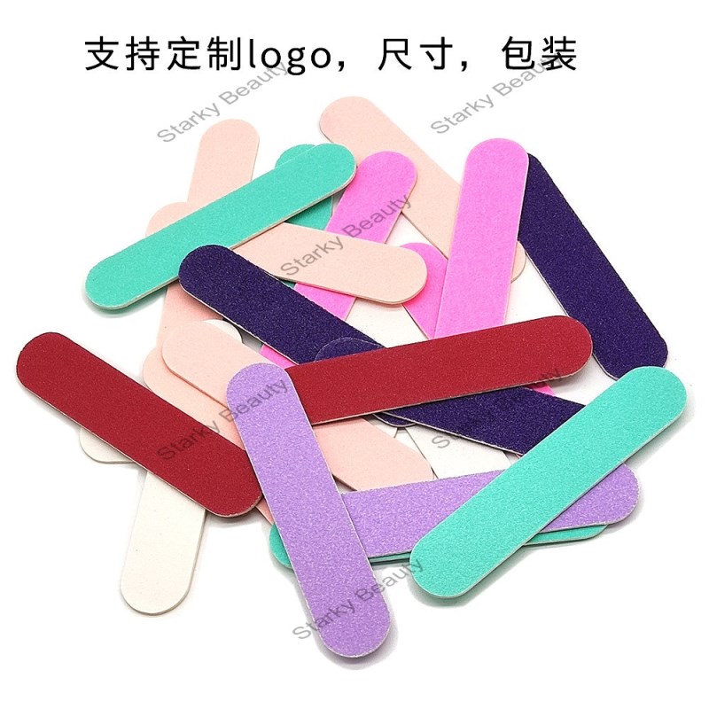 hotel nail salon supplies disposable color mini wood chip file nail file