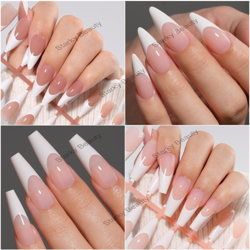 New French style Wearing Armor Simple Patch Detachable Fake Nail 120 Piece Box Armor Sheet Wholesale