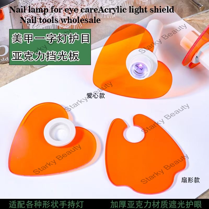 Eye Protection Shield Board Eye Protection Blue Light Acrylic Orange Love Eye Protection Film