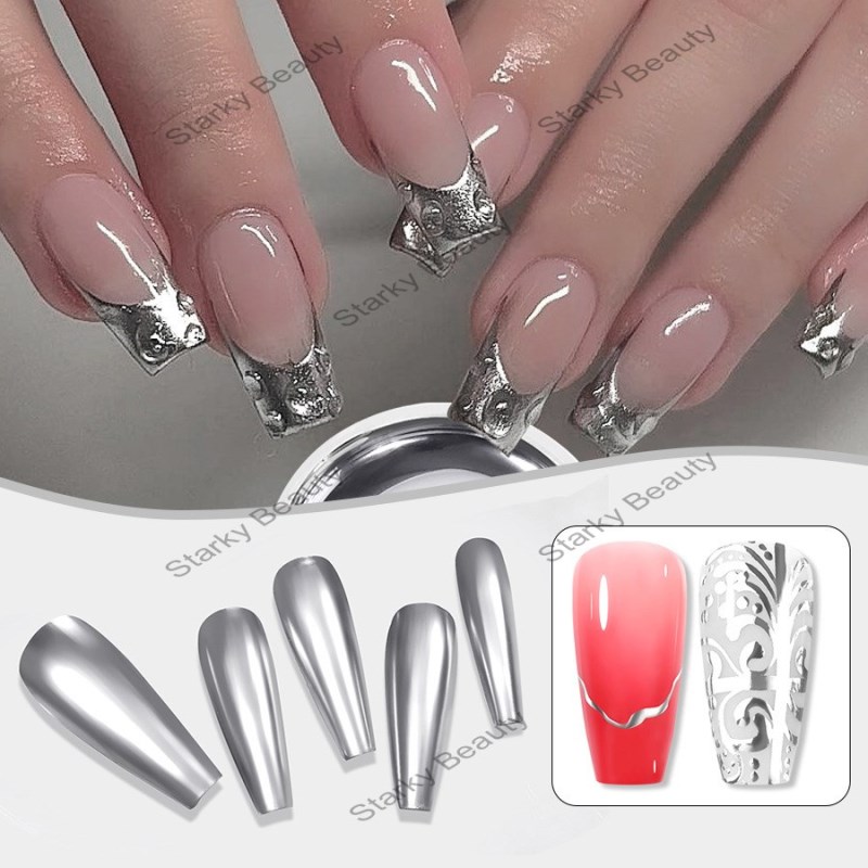 Mirror Metal Nail Gel Polish Popular Color Metal Nail Salon Special Factory Wholesale