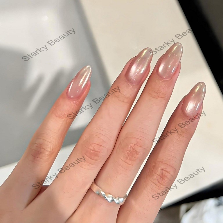 Handmade Wearing Armor New Explosive Glass Bead Cat Eye Fake Nail