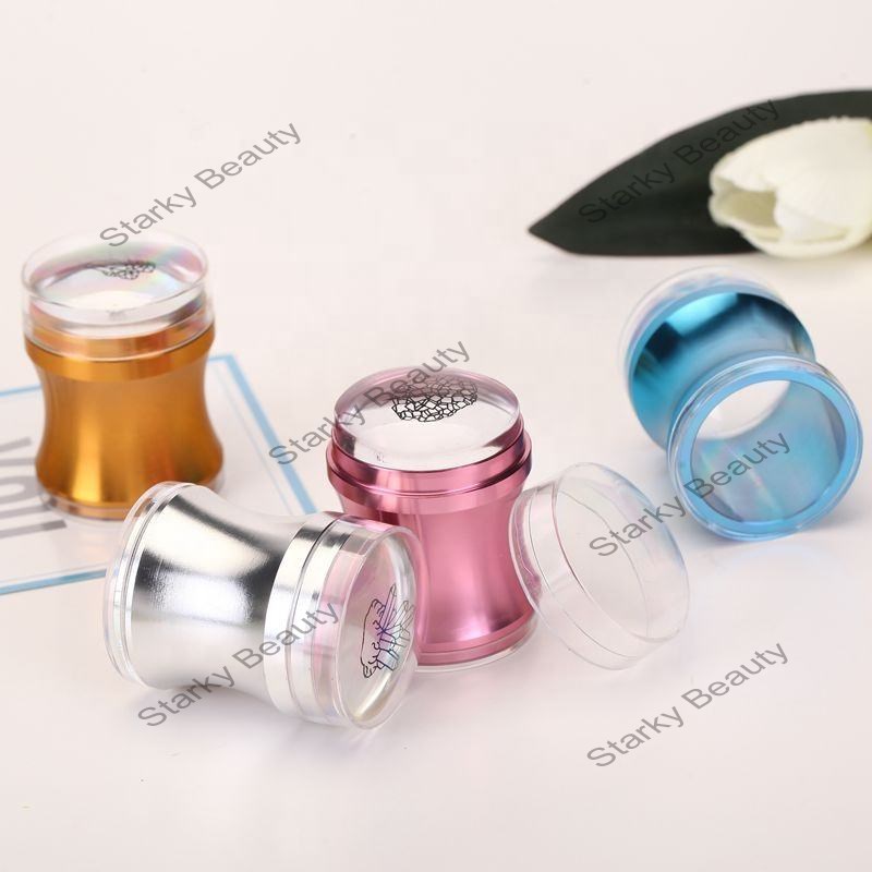Large Size High Quality Metal Color Nail Template Special Transfer Stamper