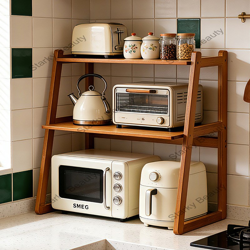 Kitchen storage rack, household multi-layer oven bracket, desktop storage rack