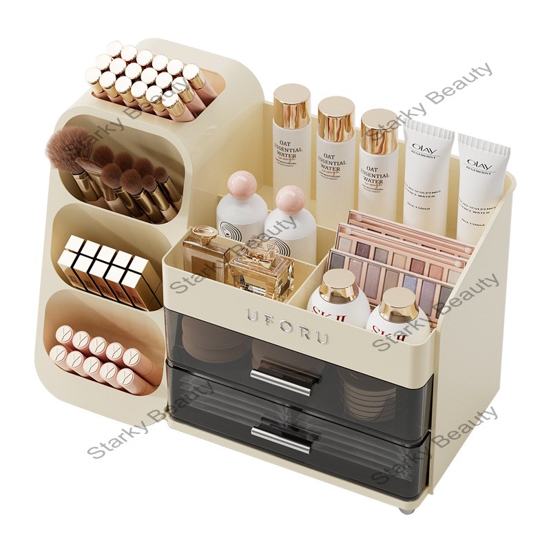 Cosmetics Storage Box Household Dressing Table Advanced Capacity Multi functional Storage Shelf