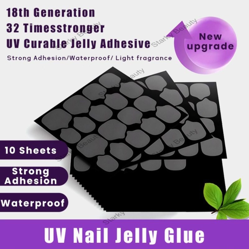 24Tips New upgrade stickness Solid State UV Press on Nail Jelly Glue
