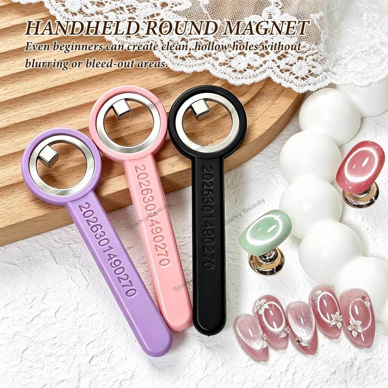 2026 automatic suction cat eye circular strong magnetic suction wide light cat eye strong magnet too