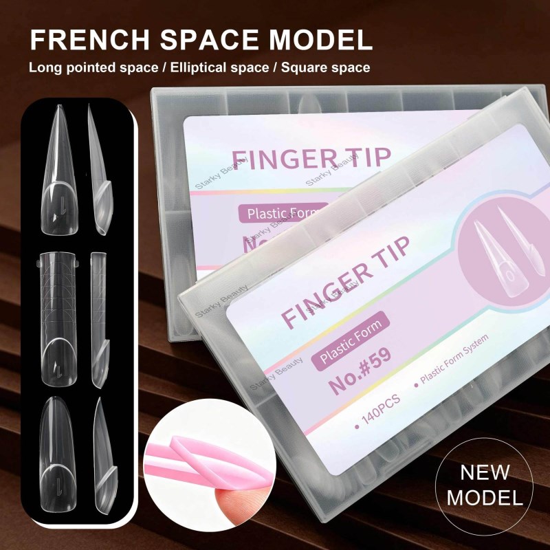 new slim dog ladder oval nail model nail art extension nail model paper free holder transparent crys