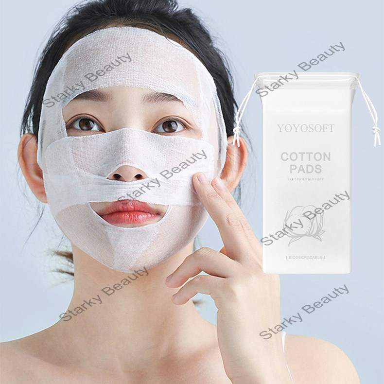 opening wet cotton can be stretched for face dressing, ultra-thin facial mask paper makeup cotton