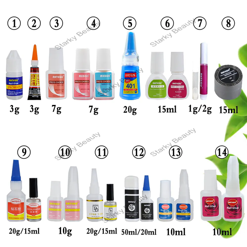 Resin High Stickiness Fast Dry Long Lasting Pink Artificial Nails Glue for Acrylic Nail