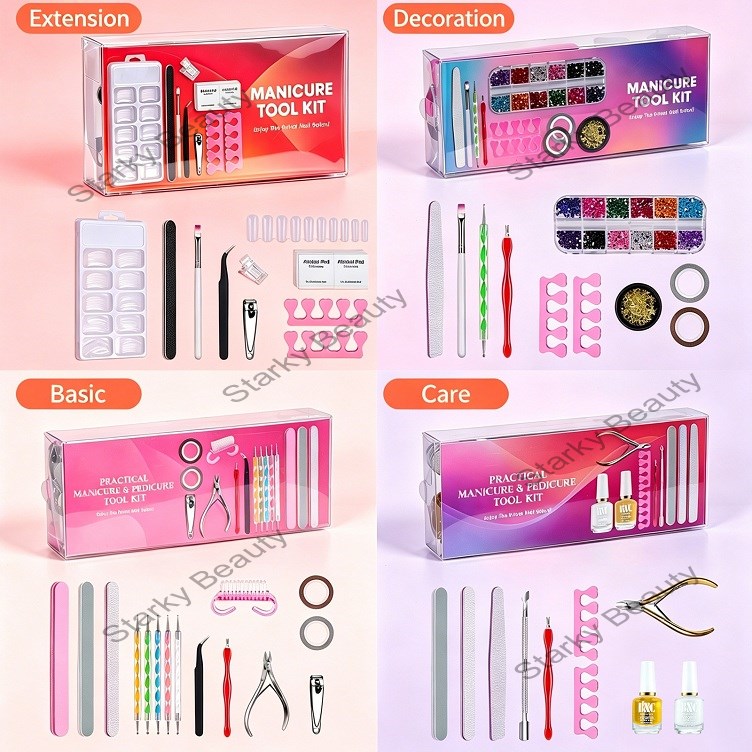 Nail Tools, Nail Care, Nail Removal Set, Nail Scarf, Nail Removal Clip, Polishing and Polishing Set