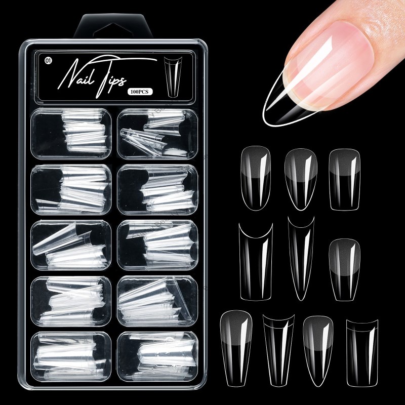 Nail Scrub Scratch Free Scratch 100 Piece Box Armor Extension Full Half Dual Use Nail Paste