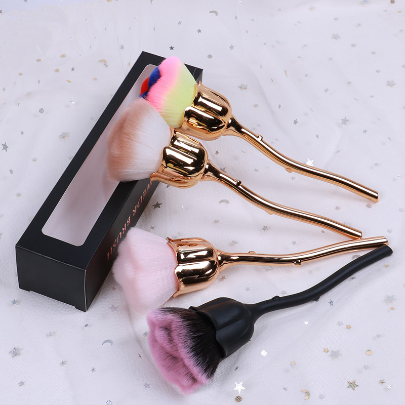 rose flower makeup brush large loose powder brush beauty tool nail dust brush