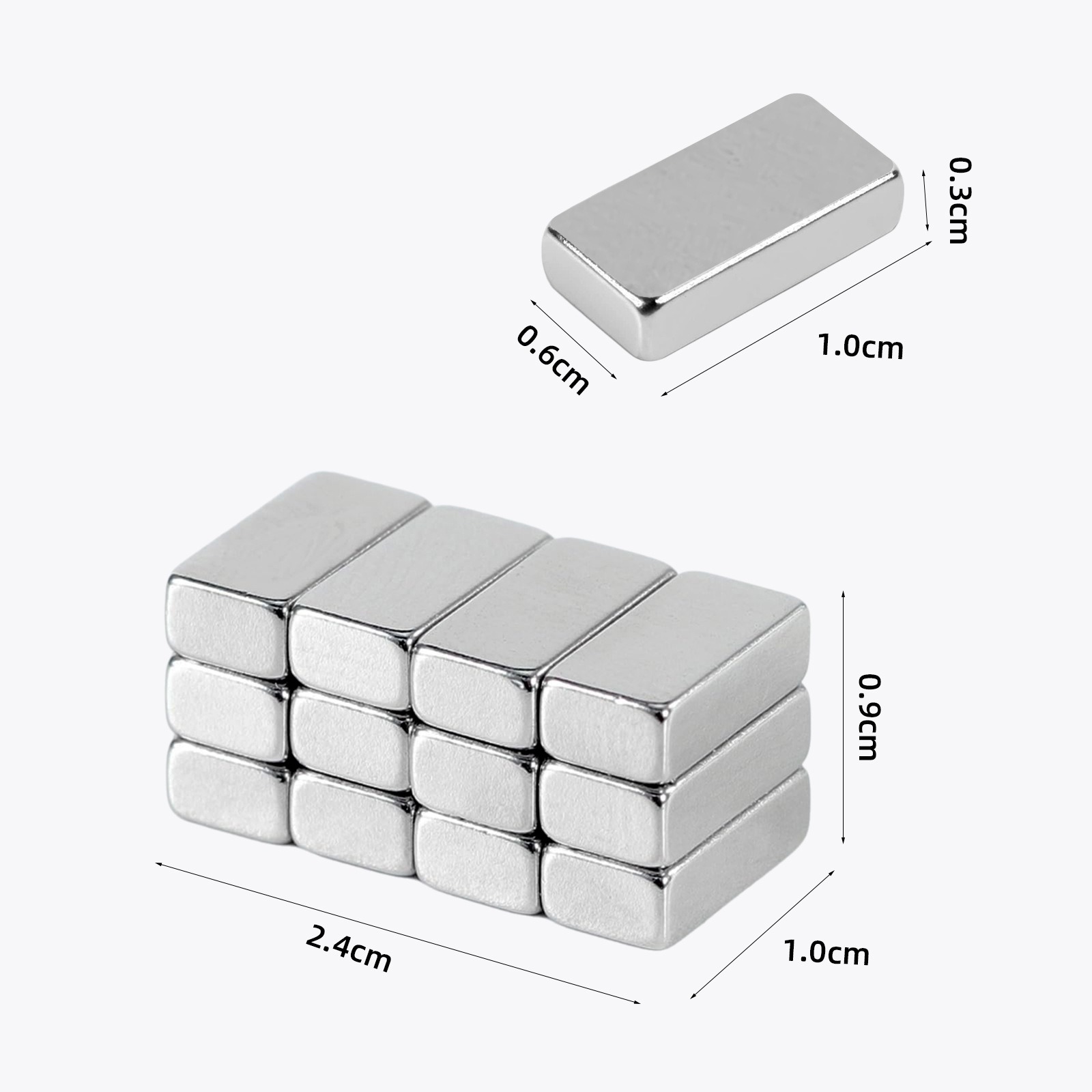 multi functional long rectangular cat eye wide light strong magnetic crocodile nail magnet