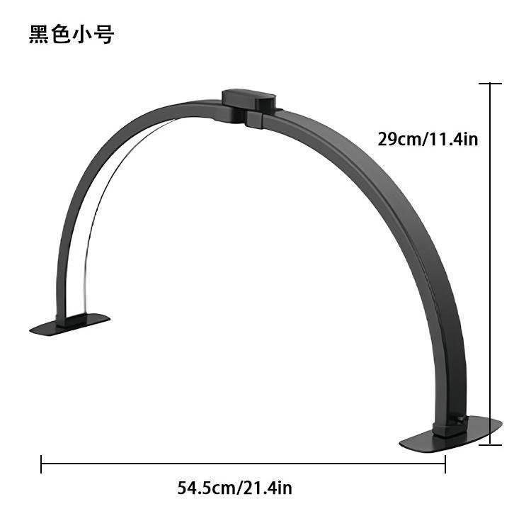 foldable half moon beauty light with embroidery, tattoo, nail, and eyelash led light