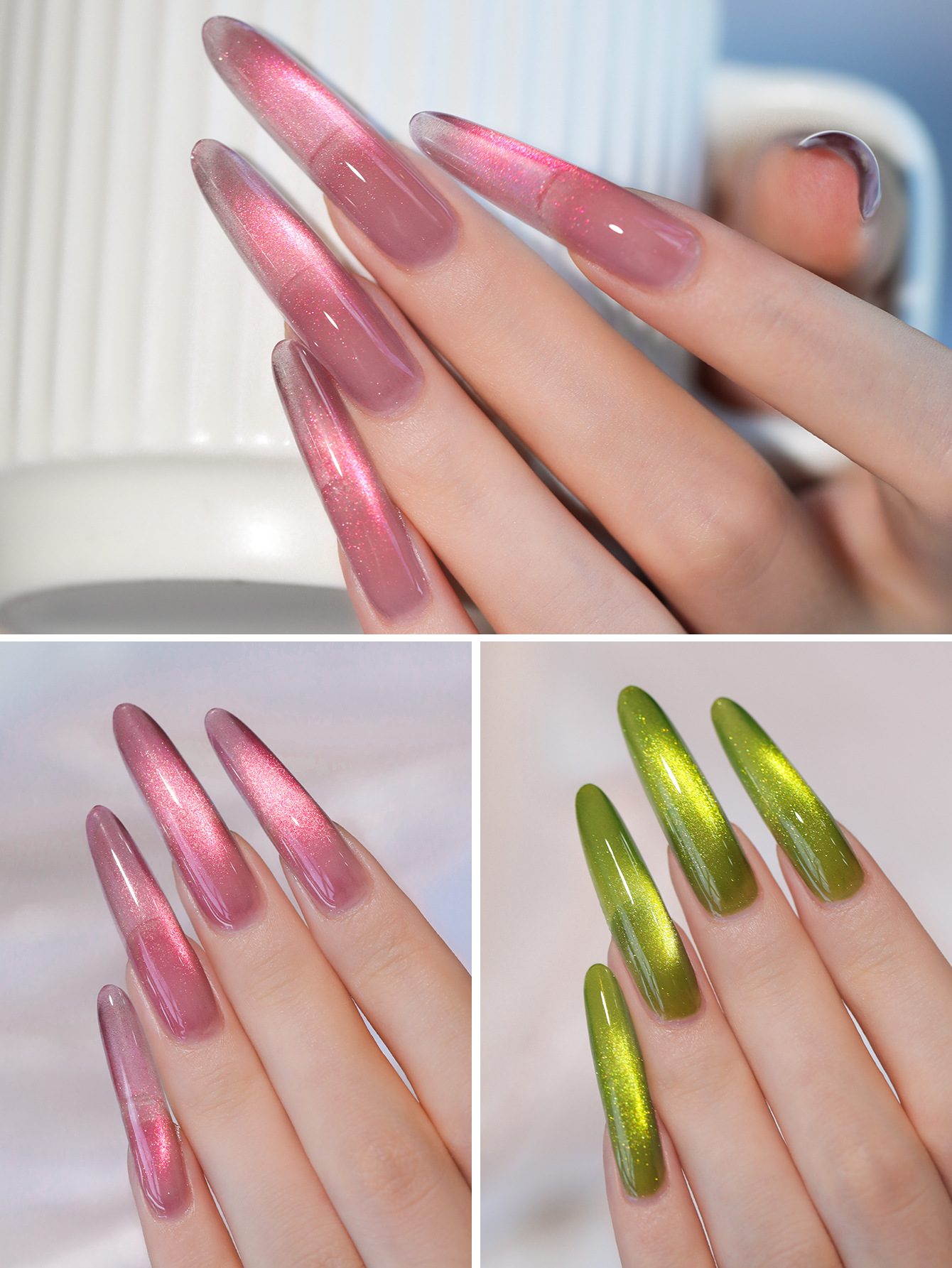 2025 new fresh fruit star series sea blue apple pink nail salon pop color
