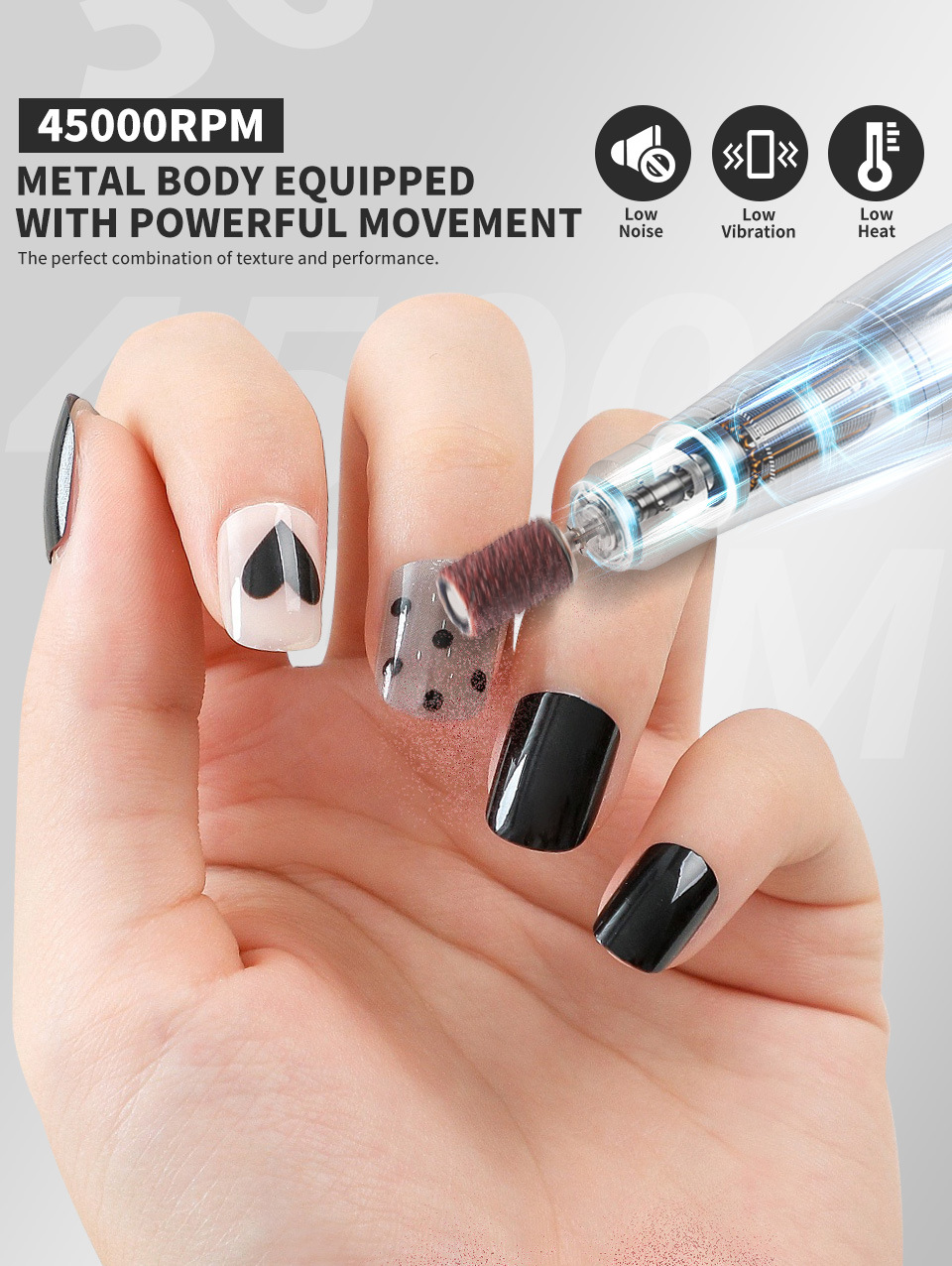 electric nail polish tool nail polish machine high speed adjustable battery nail polish
