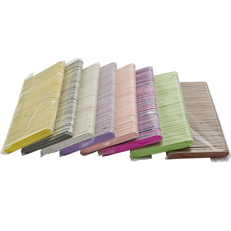 short mini nail file color woodskin file small rubbing strip wearing nail polishing strip