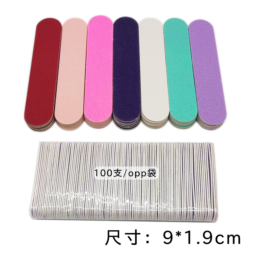 hotel nail salon supplies disposable color mini wood chip file nail file