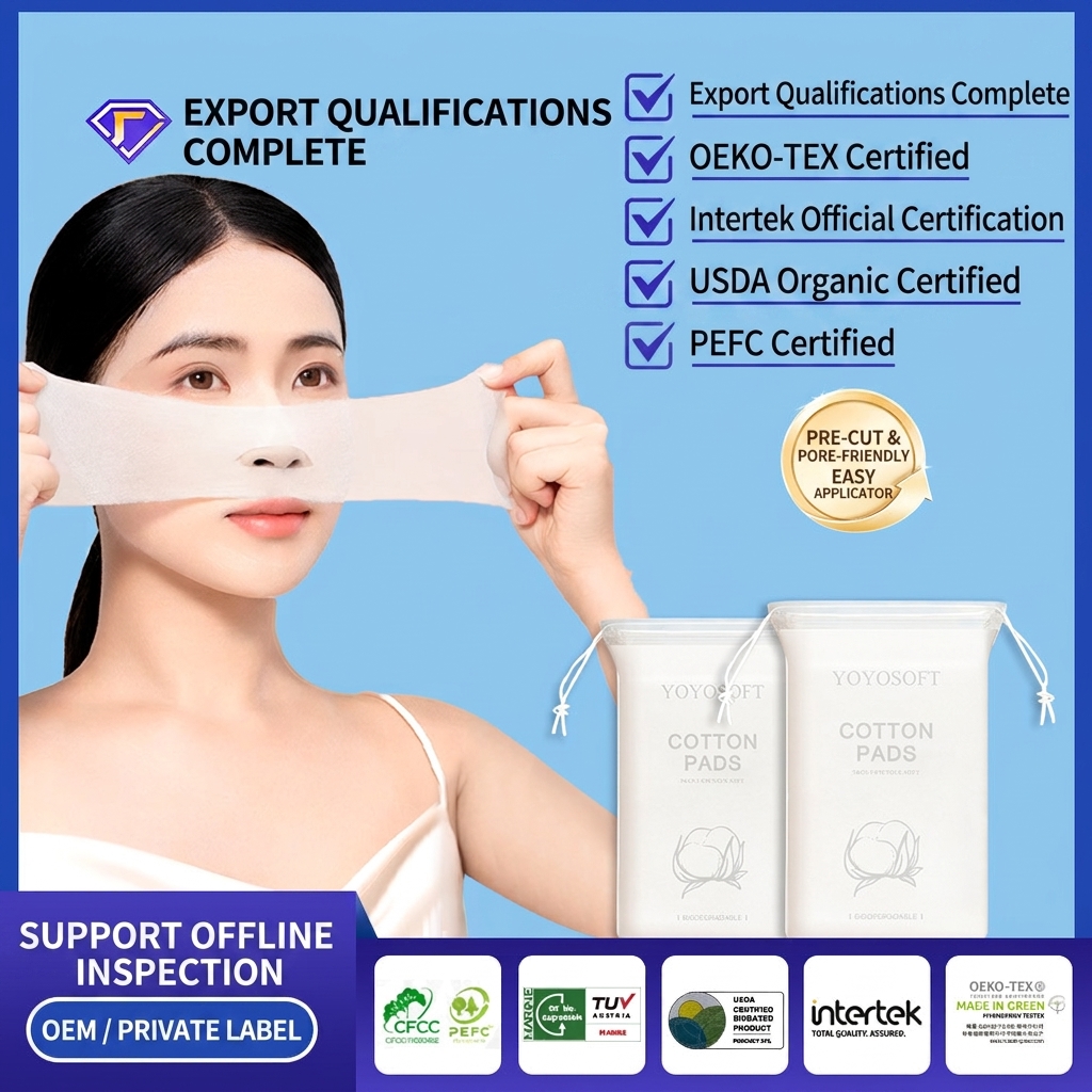 opening wet cotton can be stretched for face dressing, ultra-thin facial mask paper makeup cotton