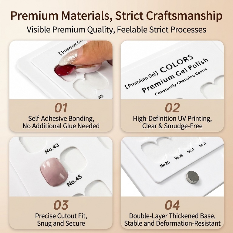 nail art display board 24/36/48/60 colors multi-specification acrylic gel poilsh showing tool
