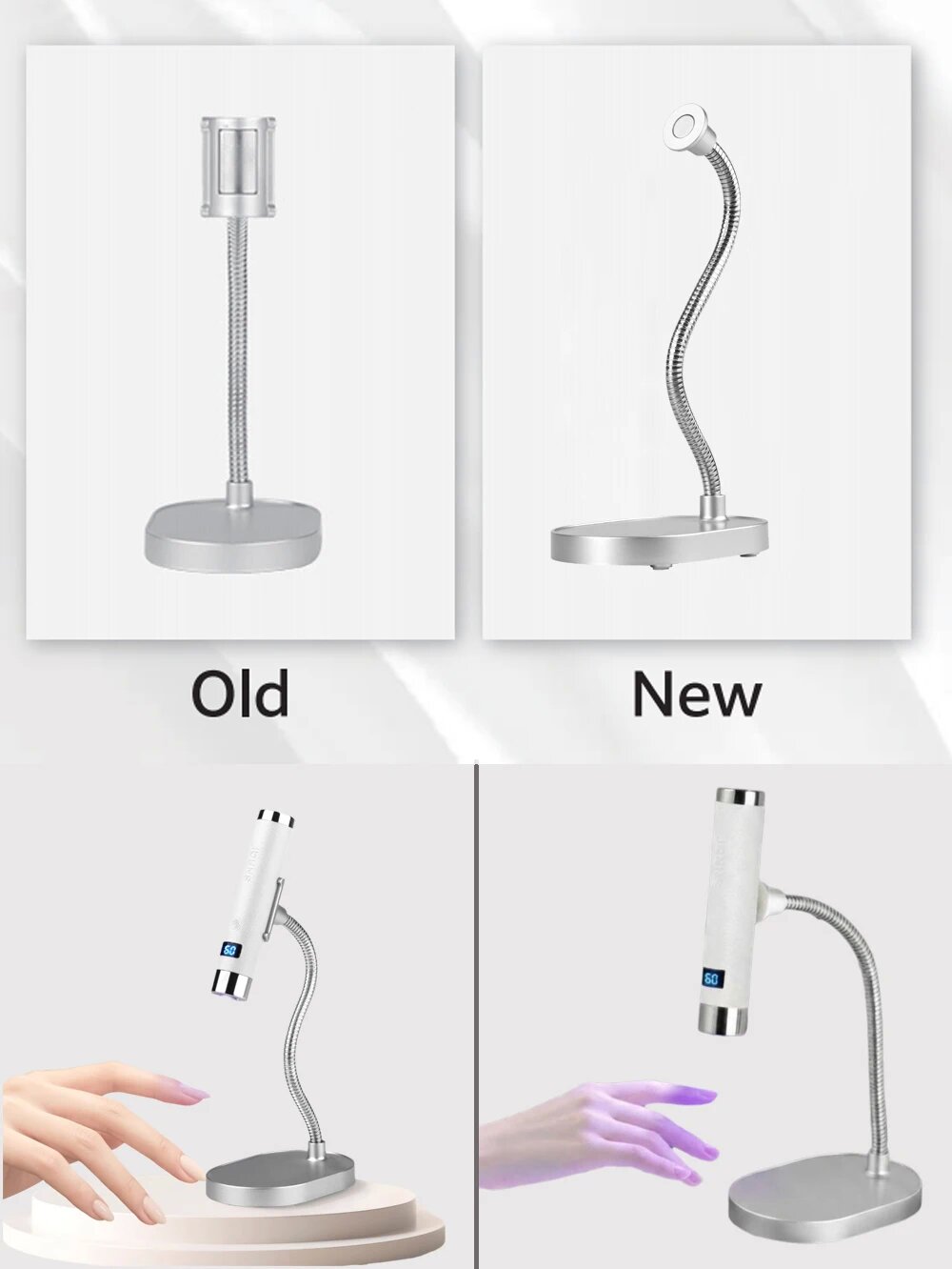 3w mini uv led nail lamp with ai sensor desk handhold drying lamp cordless portable nail dryer