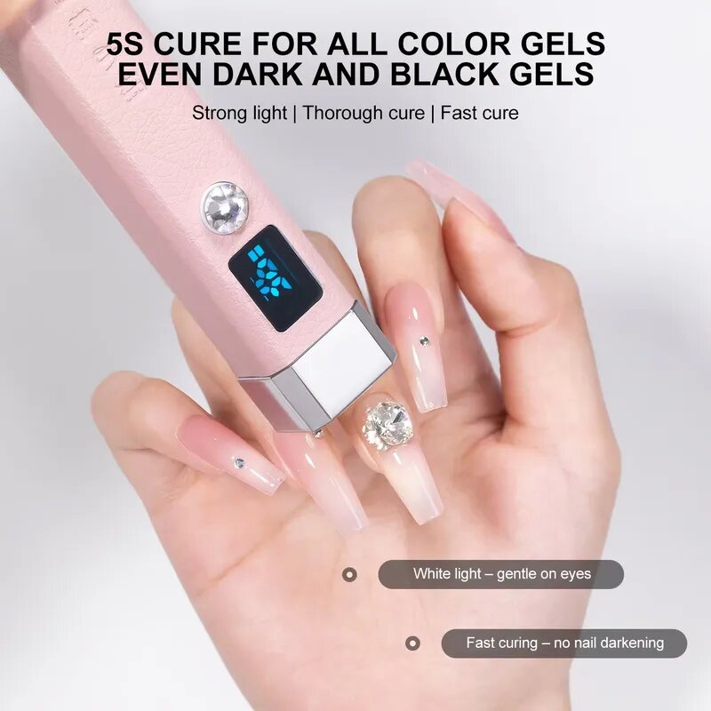 professional high power mini ai sensor cordless uv nail lamp portable handheld led dryer