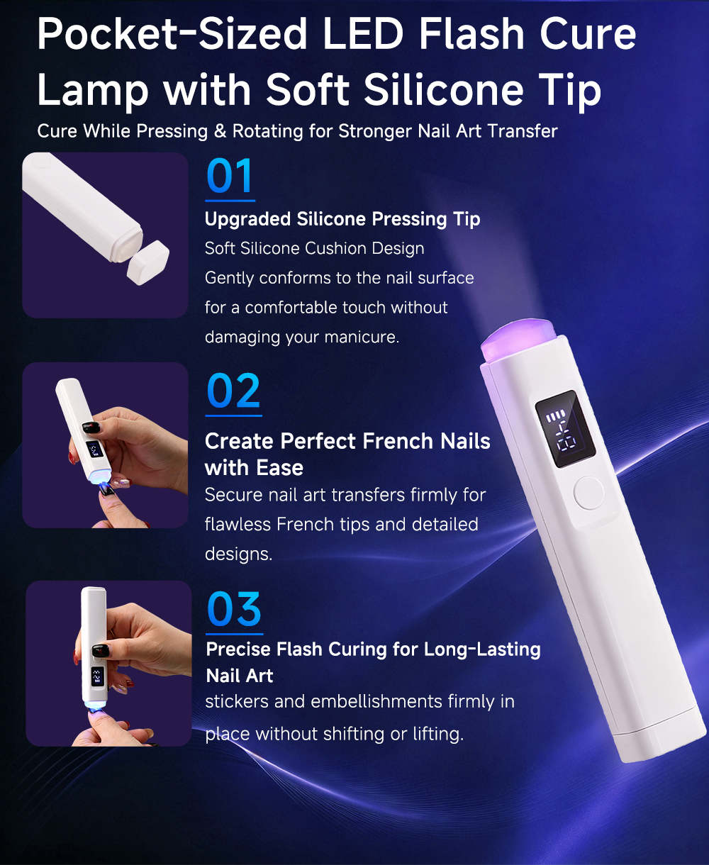128w cordless rechargeable 2 in 1 portable gel nail dryer with handheld cure lamp auto sensor lcd