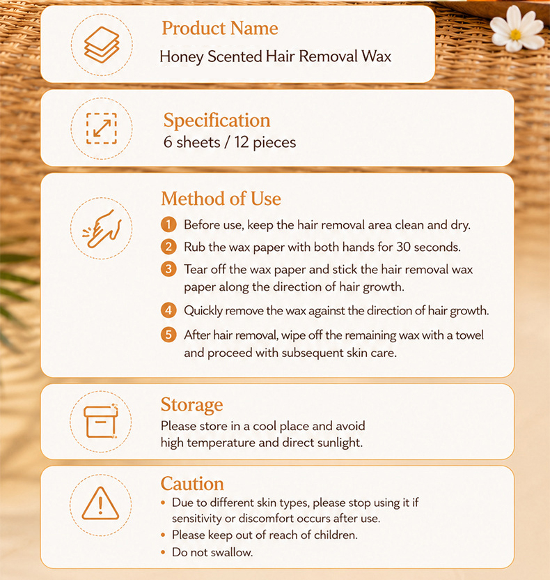 fast hair removal wax strips for facial body leg lip hair removal,4 fragrance depilatory wax strips